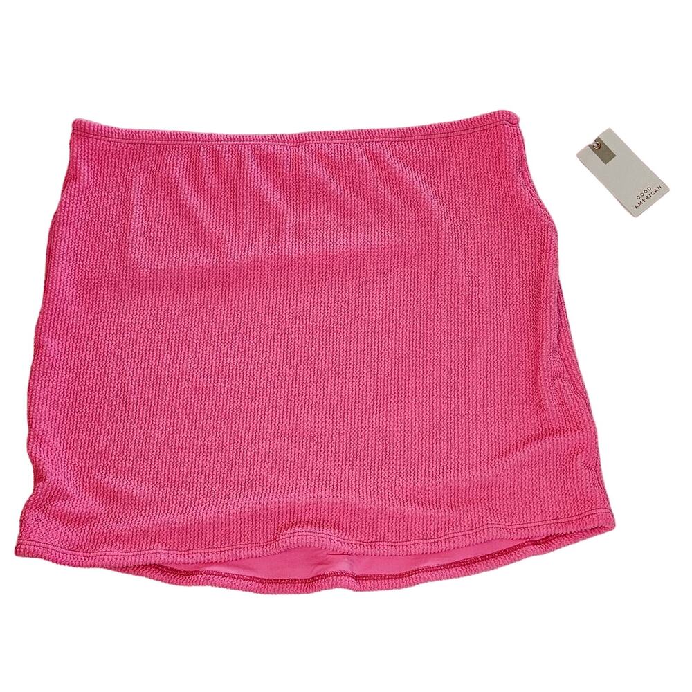 Good American Always Fits Mini Skirt Bright Pink Barbiecore Plus 2x -‎ 3x